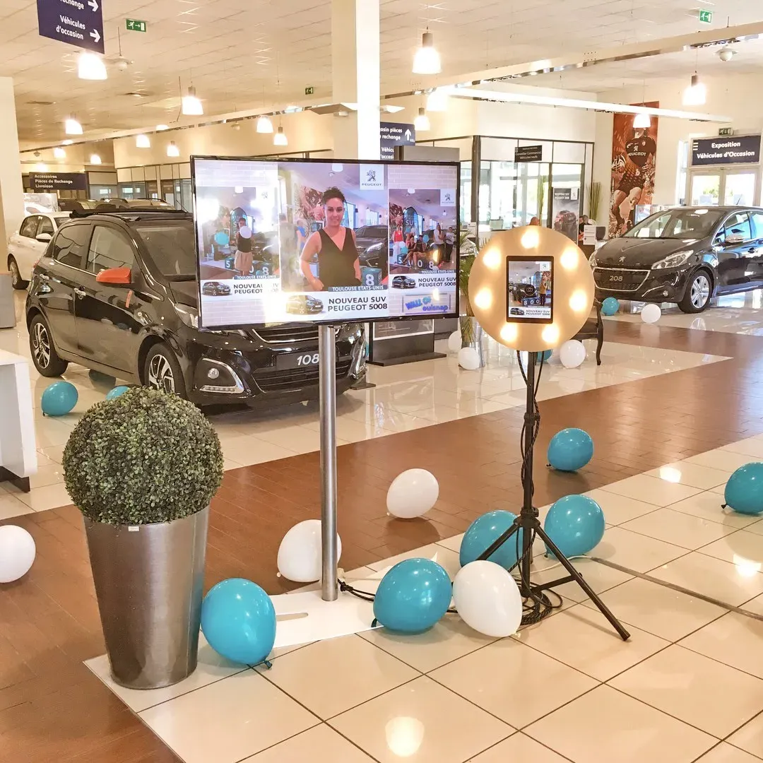 Borne photo centre commercial Ouisnap